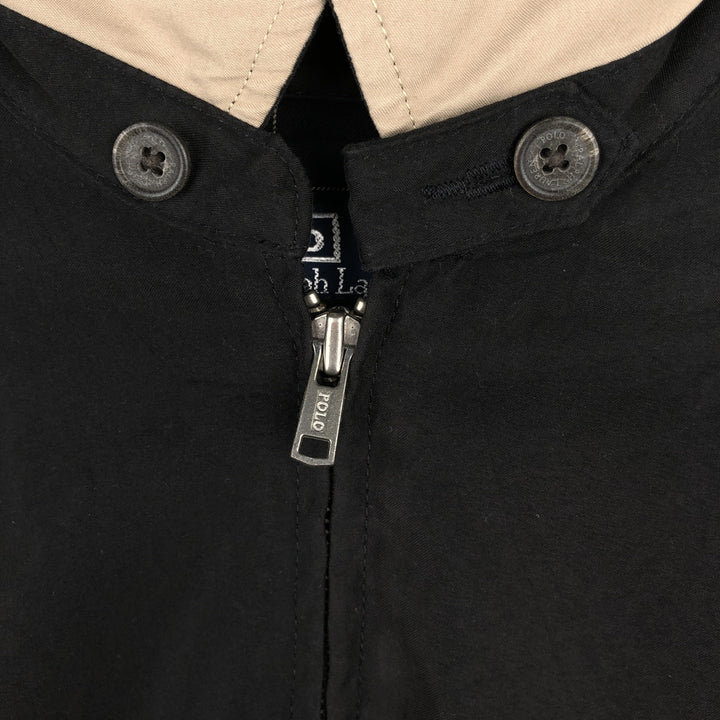 Ralph Lauren POLO by Ralph Lauren Swing Top Sports Jacket Men's L size polyester black type Vintage Second Hand