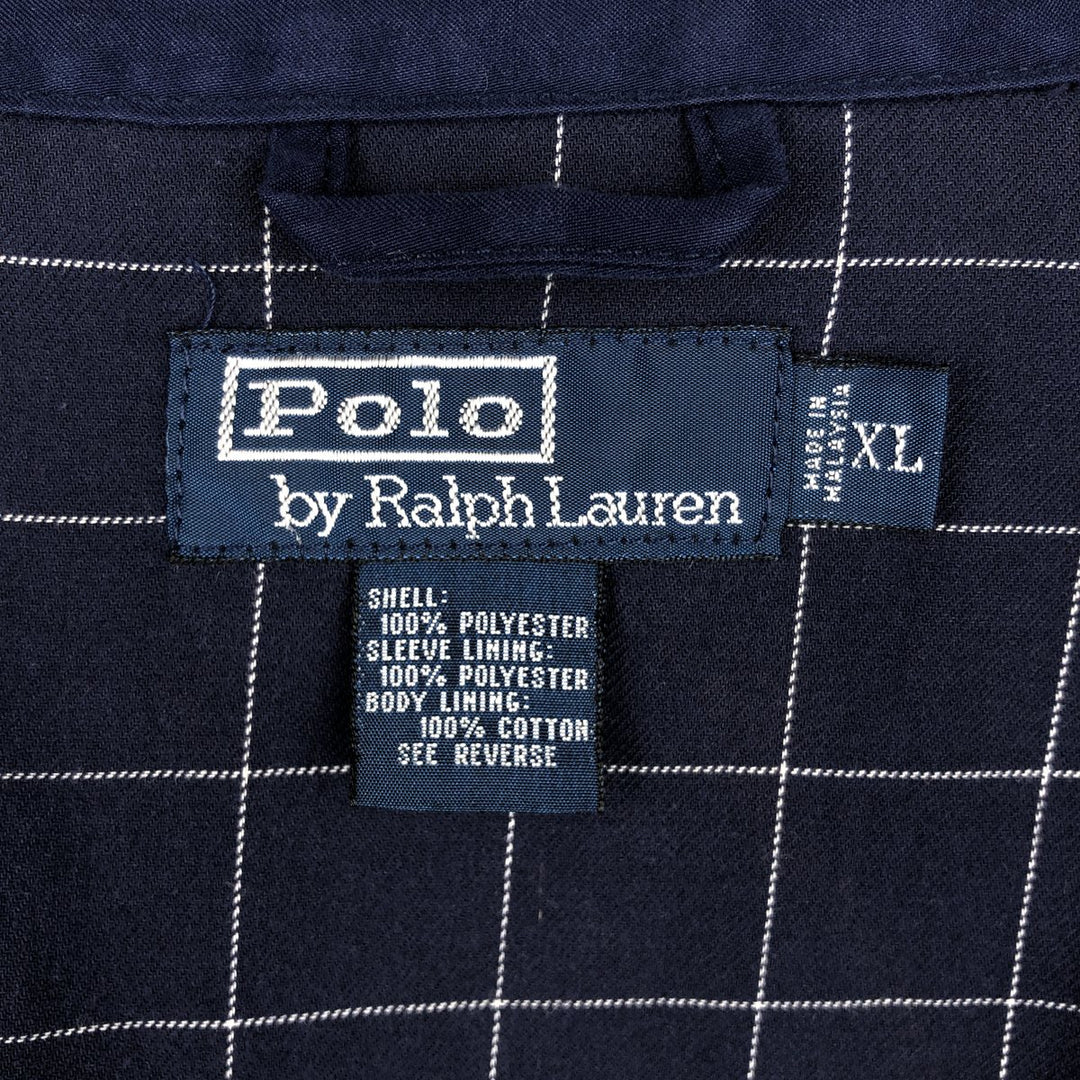 Ralph Lauren POLO by Ralph Lauren Swing Top Sports Jacket Men's XL polyester blue type Vintage Second Hand