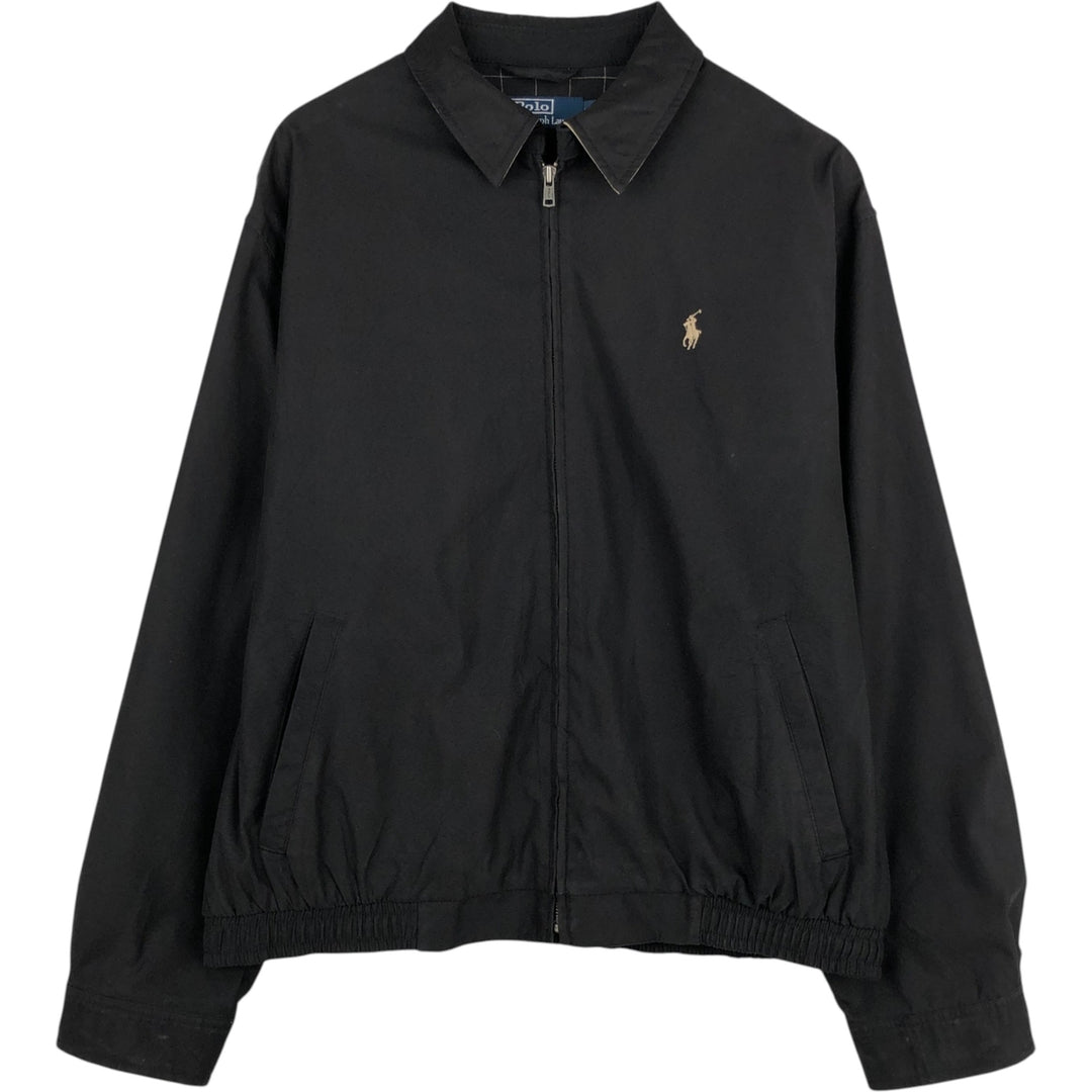 Ralph Lauren POLO by Ralph Lauren Swing Top Sports Jacket Men's L size cotton black type Vintage Second Hand