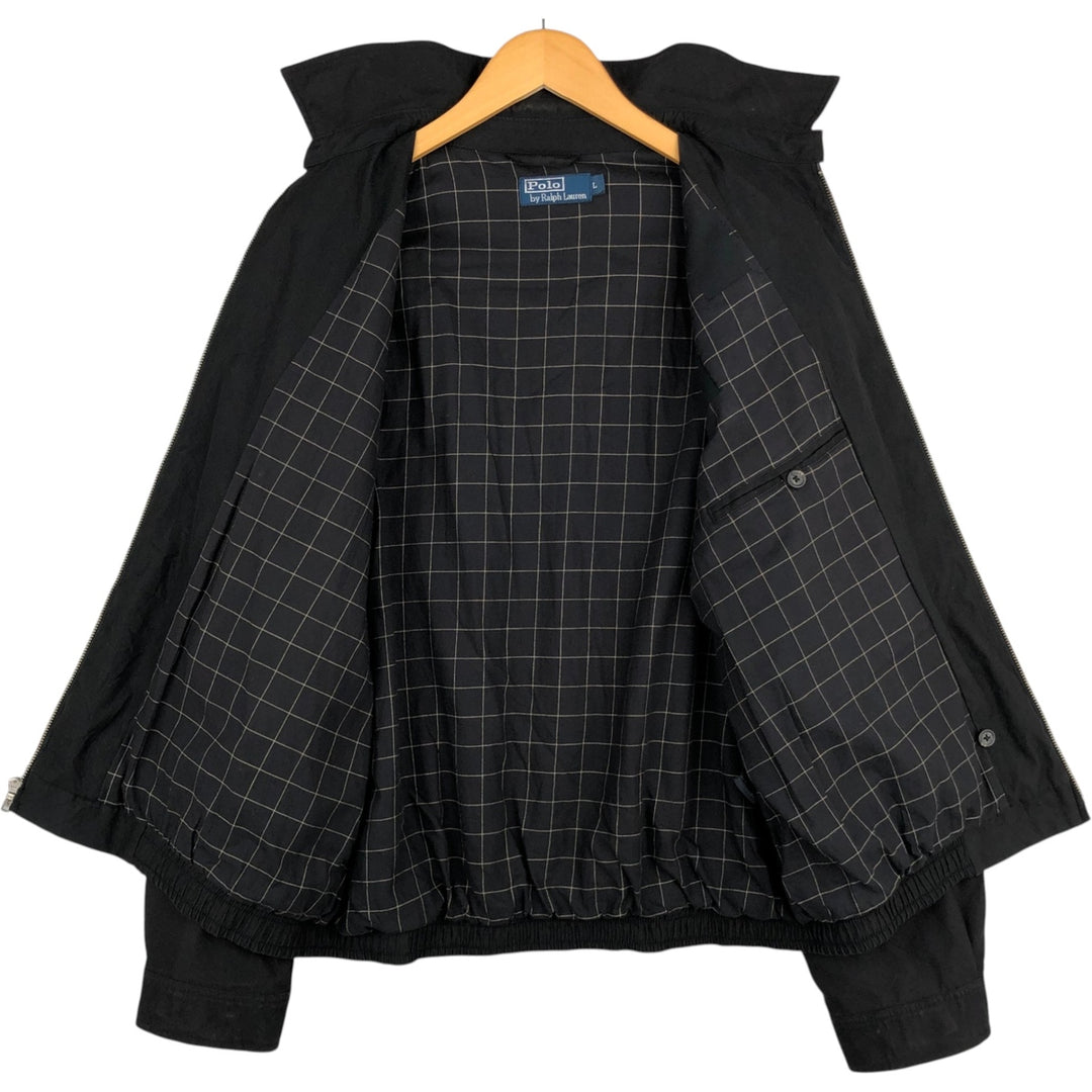 Ralph Lauren POLO by Ralph Lauren Swing Top Sports Jacket Men's L size cotton black type Vintage Second Hand