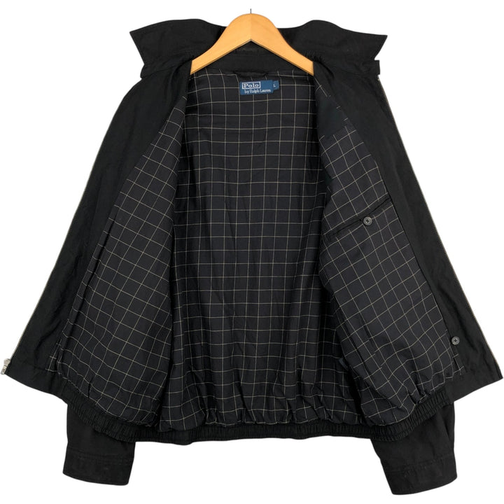 Ralph Lauren POLO by Ralph Lauren Swing Top Sports Jacket Men's L size cotton black type Vintage Second Hand