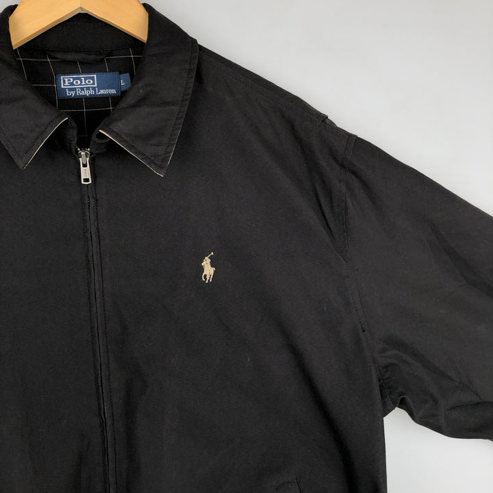 Ralph Lauren POLO by Ralph Lauren Swing Top Sports Jacket Men's L size cotton black type Vintage Second Hand