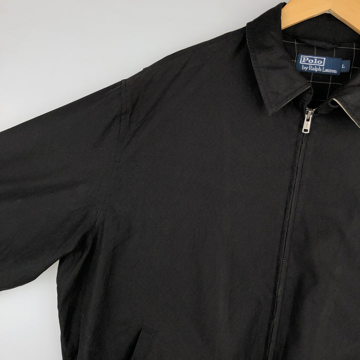 Ralph Lauren POLO by Ralph Lauren Swing Top Sports Jacket Men's L size cotton black type Vintage Second Hand
