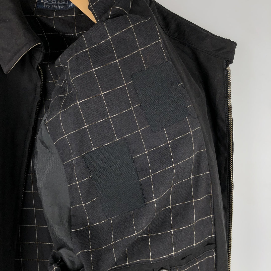 Ralph Lauren POLO by Ralph Lauren Swing Top Sports Jacket Men's L size cotton black type Vintage Second Hand