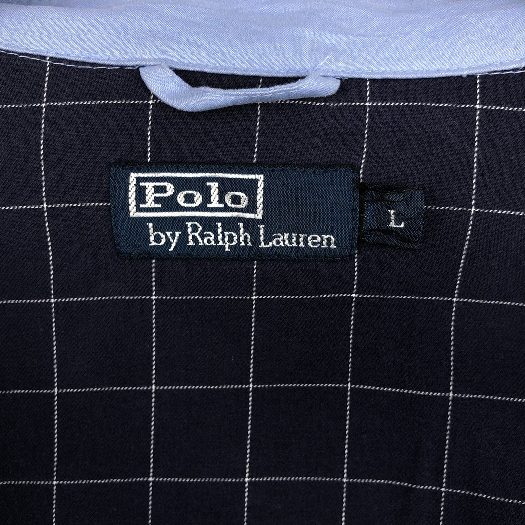 Ralph Lauren POLO by Ralph Lauren Swing Top Sports Jacket Men's XL polyester Blue type light blue Vintage Second Hand