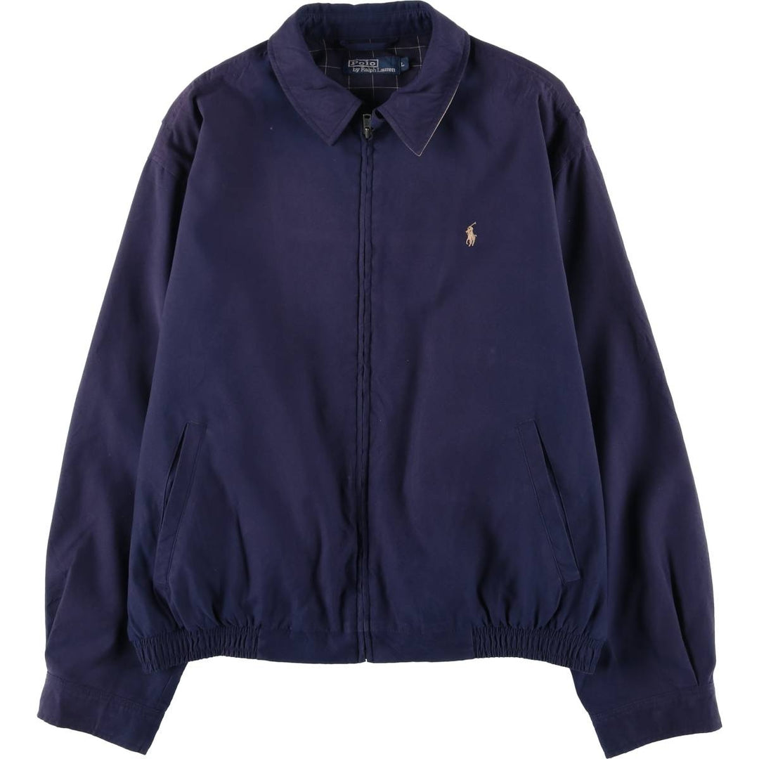 Ralph Lauren POLO by Ralph Lauren Swing Top Sports Jacket Men's L size unclear navy blue type Vintage Second Hand