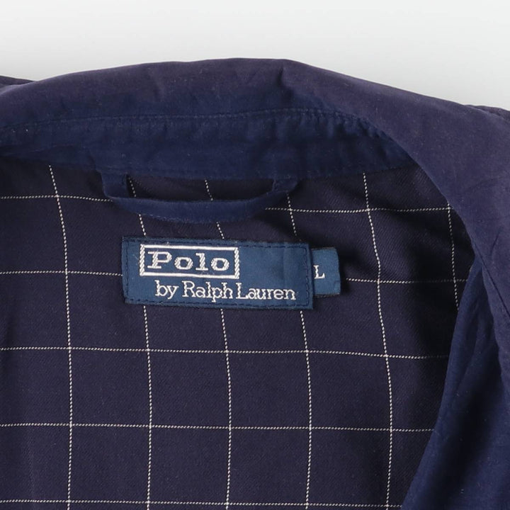 Ralph Lauren POLO by Ralph Lauren Swing Top Sports Jacket Men's L size unclear navy blue type Vintage Second Hand