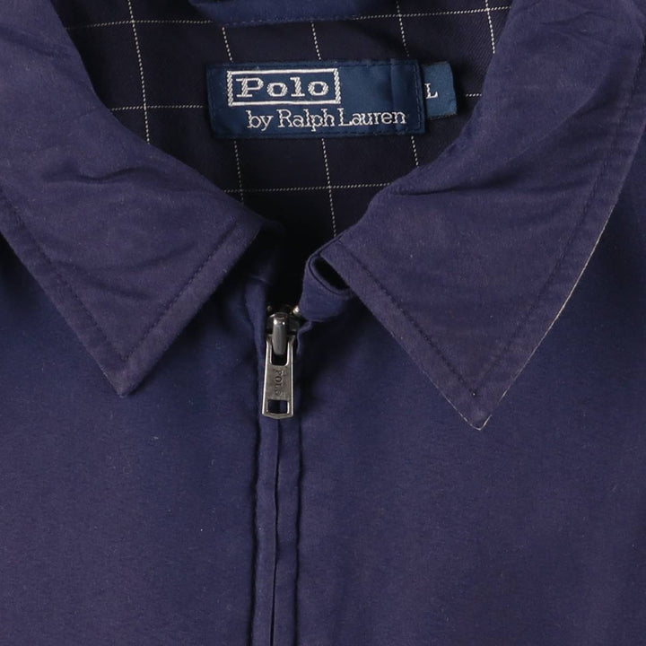 Ralph Lauren POLO by Ralph Lauren Swing Top Sports Jacket Men's L size unclear navy blue type Vintage Second Hand