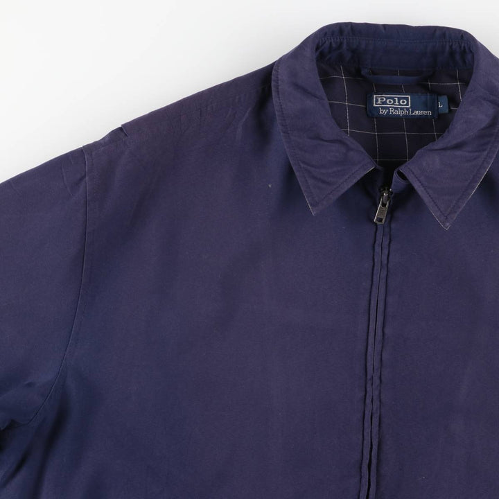 Ralph Lauren POLO by Ralph Lauren Swing Top Sports Jacket Men's L size unclear navy blue type Vintage Second Hand