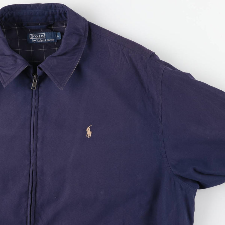Ralph Lauren POLO by Ralph Lauren Swing Top Sports Jacket Men's L size unclear navy blue type Vintage Second Hand