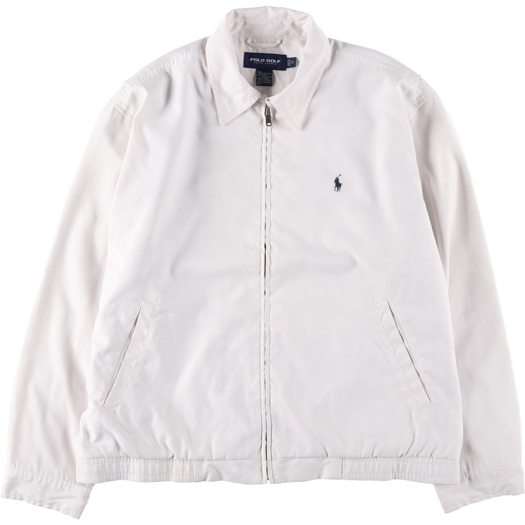 Ralph Lauren POLO GOLF Swing Top Sports Jacket, Men's Size M polyester white type Vintage Second Hand
