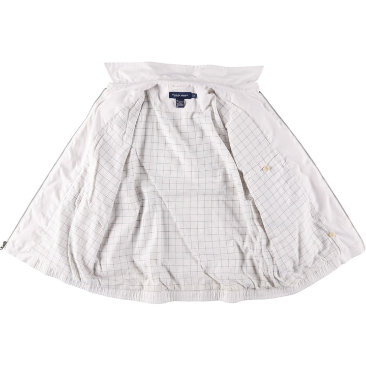Ralph Lauren POLO GOLF Swing Top Sports Jacket, Men's Size M polyester white type Vintage Second Hand