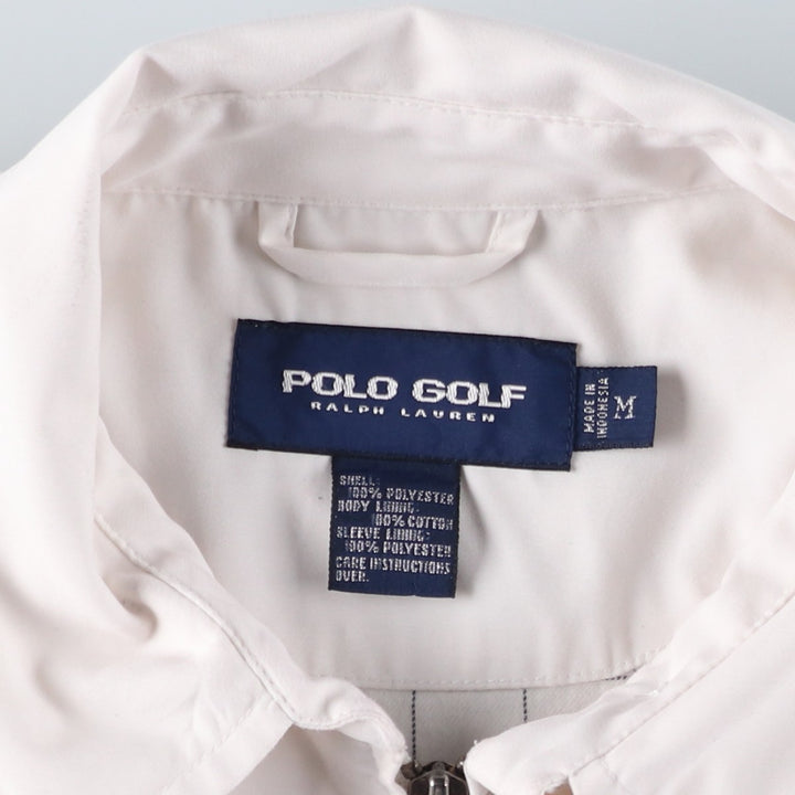 Ralph Lauren POLO GOLF Swing Top Sports Jacket, Men's Size M polyester white type Vintage Second Hand