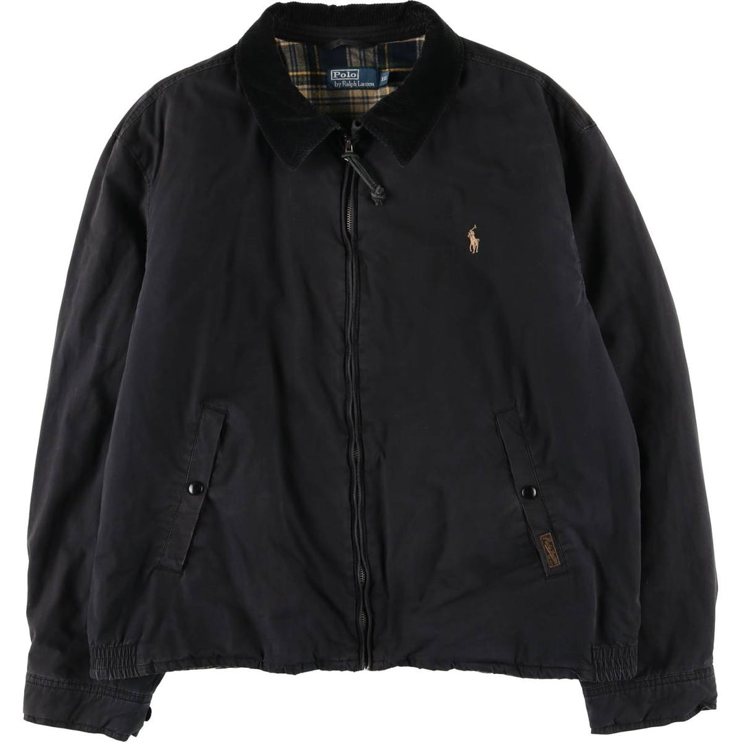 Ralph Lauren POLO by Ralph Lauren Swing Top Sports Jacket, Men's Size XXXL (approx.) cotton black type Vintage Second Hand