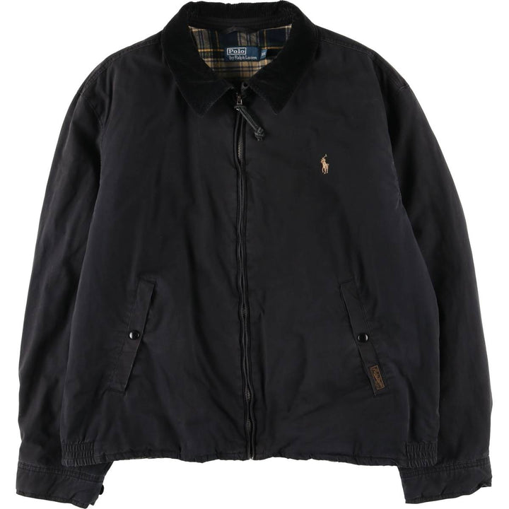 Ralph Lauren POLO by Ralph Lauren Swing Top Sports Jacket, Men's Size XXXL (approx.) cotton black type Vintage Second Hand