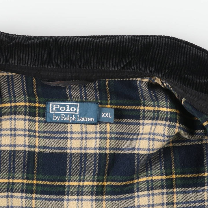 Ralph Lauren POLO by Ralph Lauren Swing Top Sports Jacket, Men's Size XXXL (approx.) cotton black type Vintage Second Hand