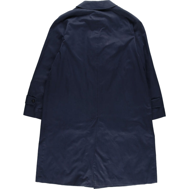 Aquascutum AQUA5 Trench Coat, Made in England, Men's Size XL (approx.) unclear navy blue type Vintage Second Hand