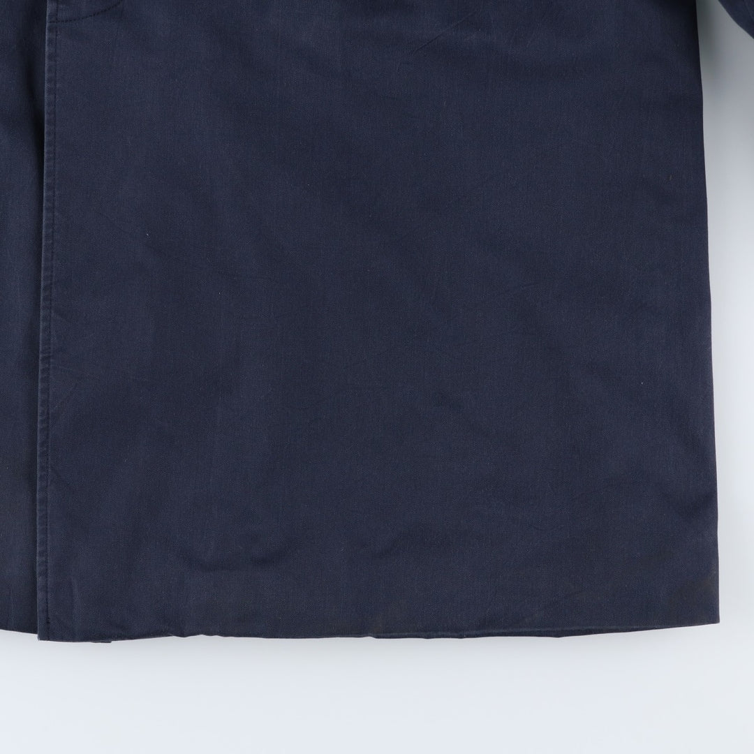 Aquascutum AQUA5 Trench Coat, Made in England, Men's Size XL (approx.) unclear navy blue type Vintage Second Hand
