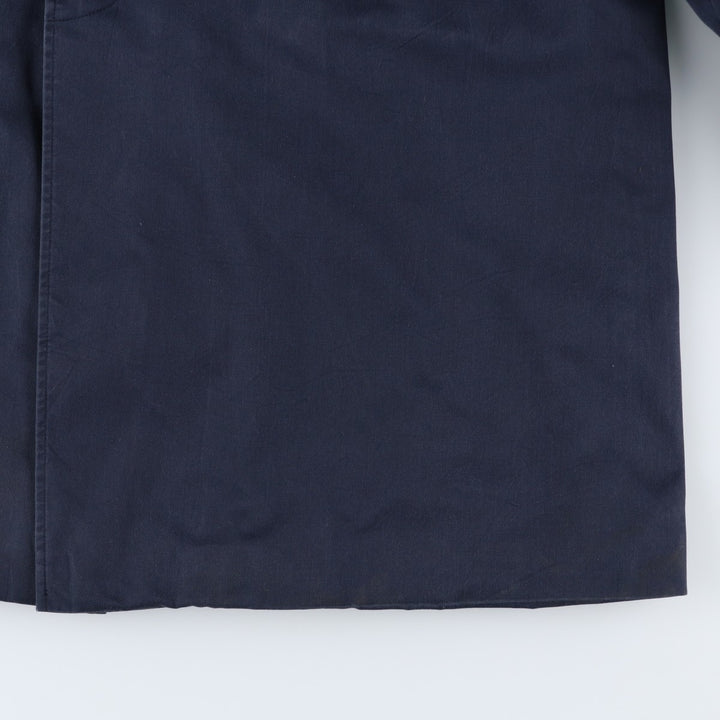 Aquascutum AQUA5 Trench Coat, Made in England, Men's Size XL (approx.) unclear navy blue type Vintage Second Hand
