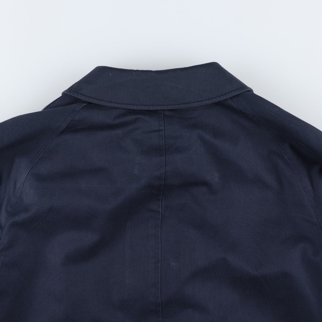 Aquascutum AQUA5 Trench Coat, Made in England, Men's Size XL (approx.) unclear navy blue type Vintage Second Hand