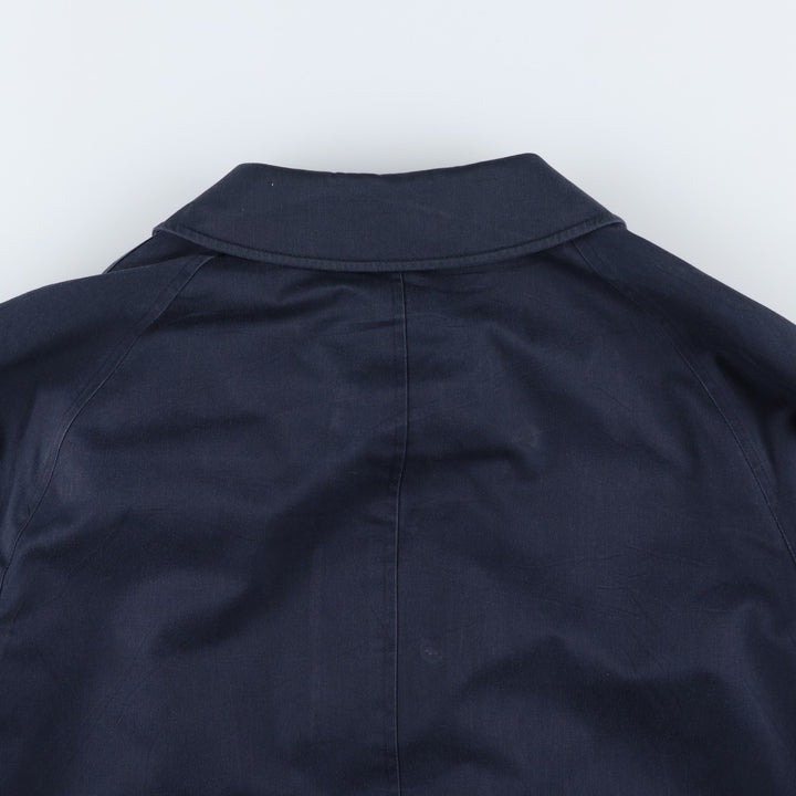 Aquascutum AQUA5 Trench Coat, Made in England, Men's Size XL (approx.) unclear navy blue type Vintage Second Hand