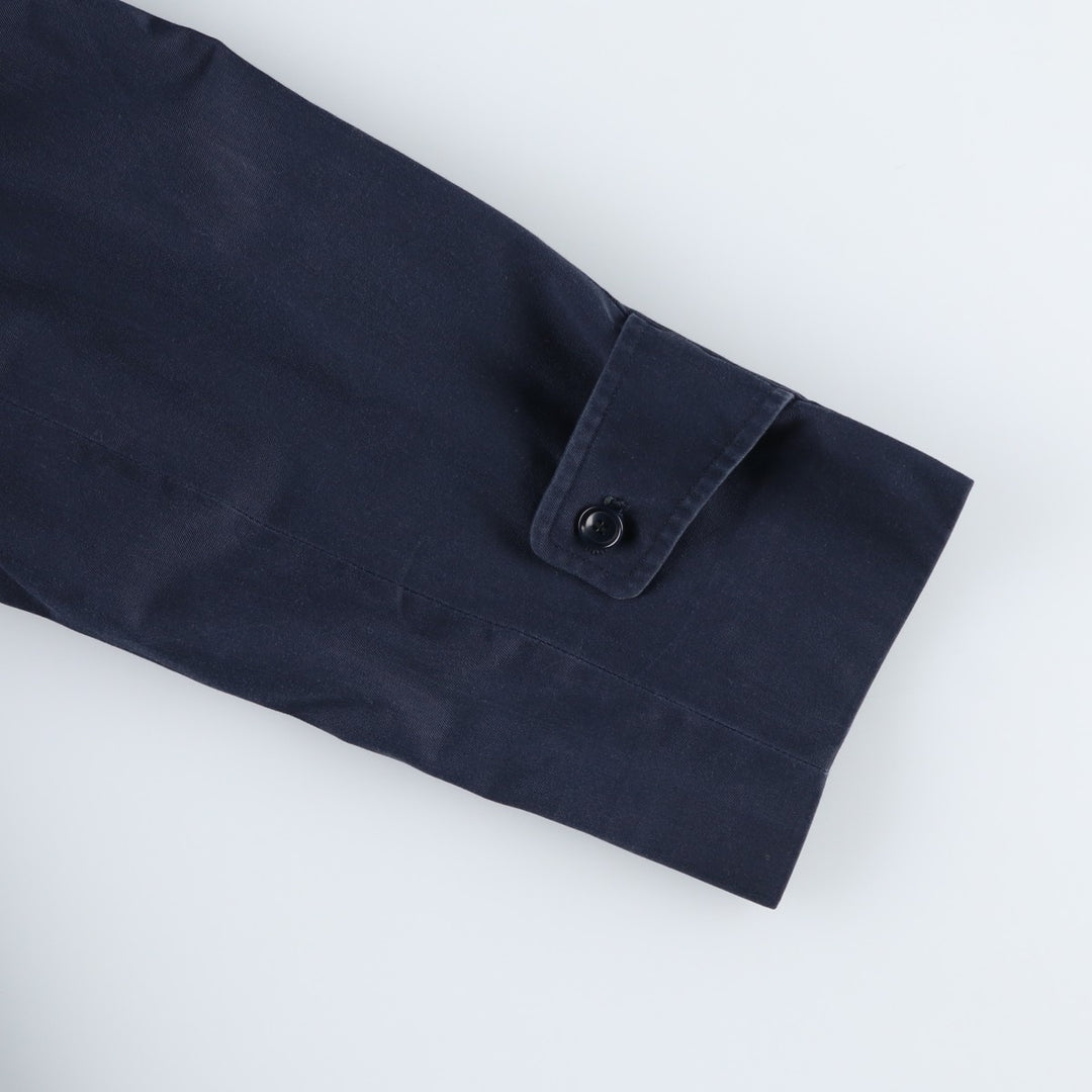 Aquascutum AQUA5 Trench Coat, Made in England, Men's Size XL (approx.) unclear navy blue type Vintage Second Hand