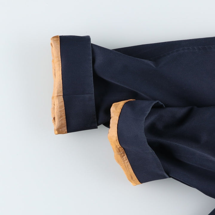 Aquascutum AQUA5 Trench Coat, Made in England, Men's Size XL (approx.) unclear navy blue type Vintage Second Hand