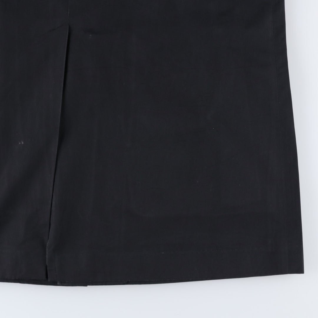 Aquascutum Balmacaan Coat (Stand Collar Coat), Made in England, Men's Size XL (approx.) polyester black type Vintage Second Hand