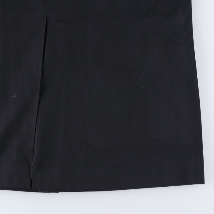 Aquascutum Balmacaan Coat (Stand Collar Coat), Made in England, Men's Size XL (approx.) polyester black type Vintage Second Hand