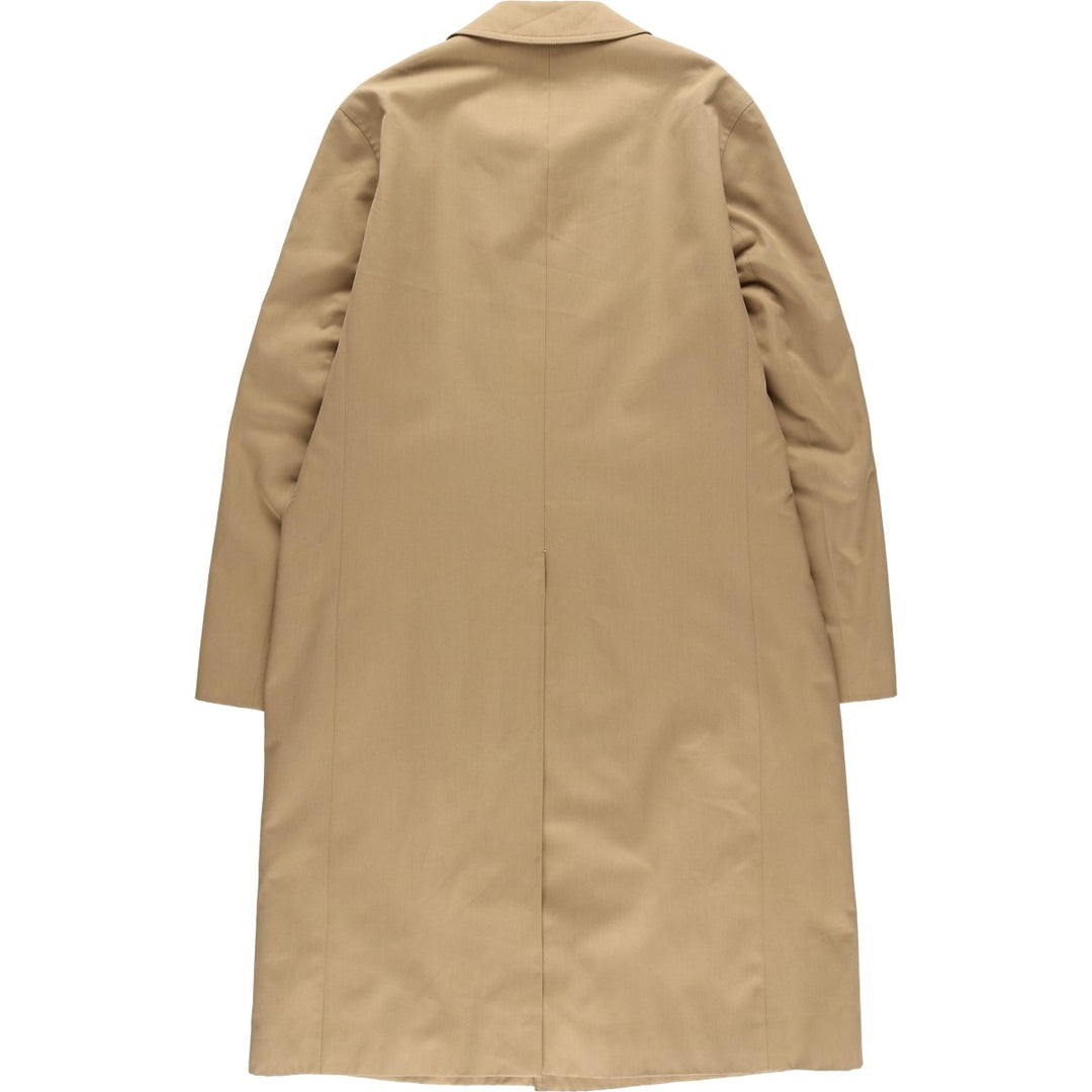 Burberry's Balmacaan Coat (Spanish-made), Men's Size M (approx.) polyester Beige type Vintage Second Hand