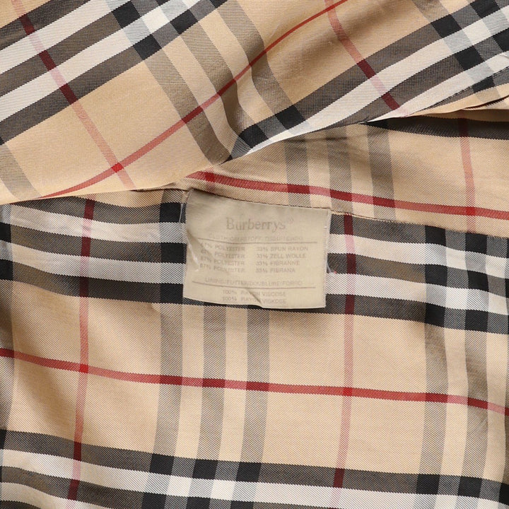 Burberry's Balmacaan Coat (Spanish-made), Men's Size M (approx.) polyester Beige type Vintage Second Hand