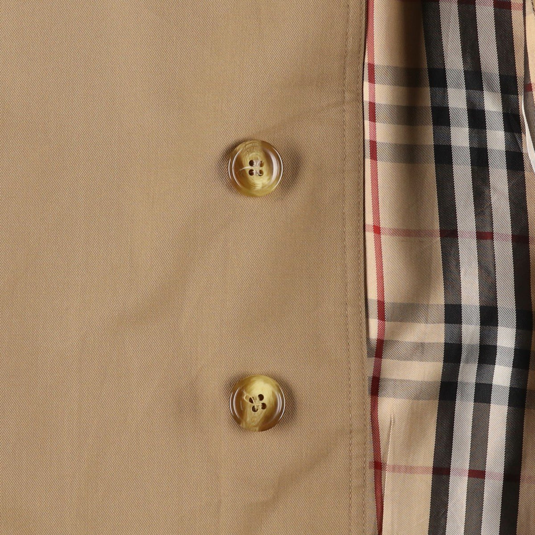 Burberry's Balmacaan Coat (Spanish-made), Men's Size M (approx.) polyester Beige type Vintage Second Hand