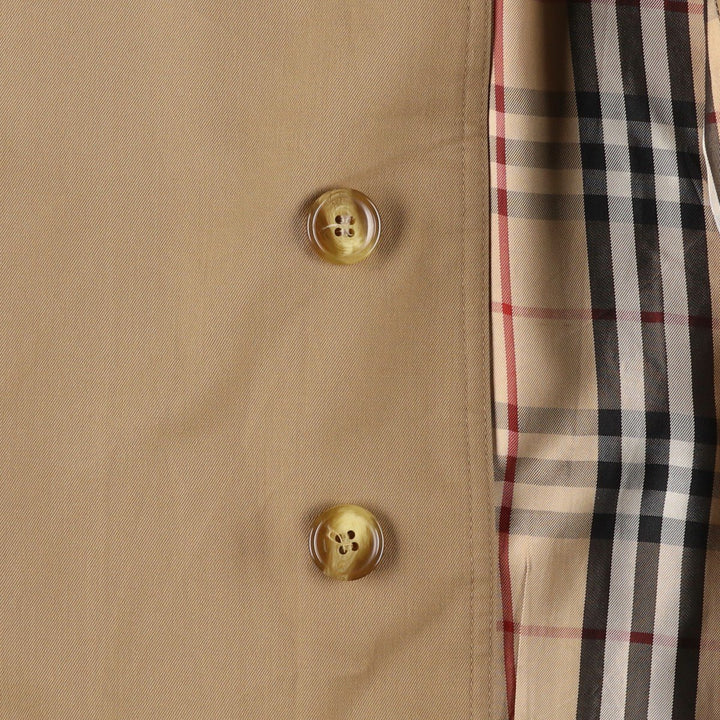 Burberry's Balmacaan Coat (Spanish-made), Men's Size M (approx.) polyester Beige type Vintage Second Hand