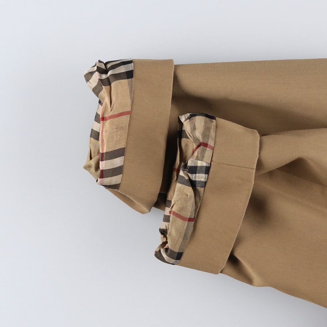 Burberry's Balmacaan Coat (Spanish-made), Men's Size M (approx.) polyester Beige type Vintage Second Hand