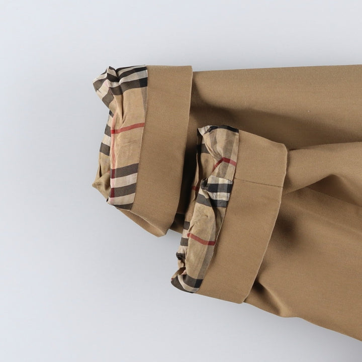 Burberry's Balmacaan Coat (Spanish-made), Men's Size M (approx.) polyester Beige type Vintage Second Hand