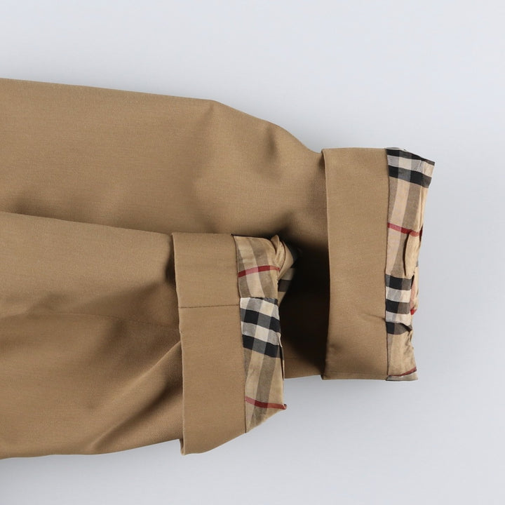Burberry's Balmacaan Coat (Spanish-made), Men's Size M (approx.) polyester Beige type Vintage Second Hand