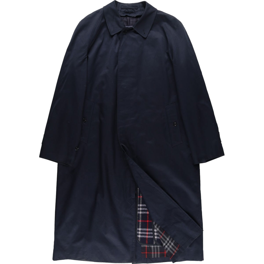 Burberry's BURBERRYS LONDON Balmacaan Coat, Made in England, Men's XL cotton navy blue type Vintage Second Hand