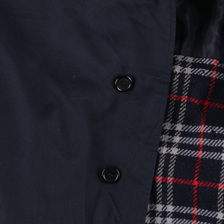 Burberry's BURBERRYS LONDON Balmacaan Coat, Made in England, Men's XL cotton navy blue type Vintage Second Hand
