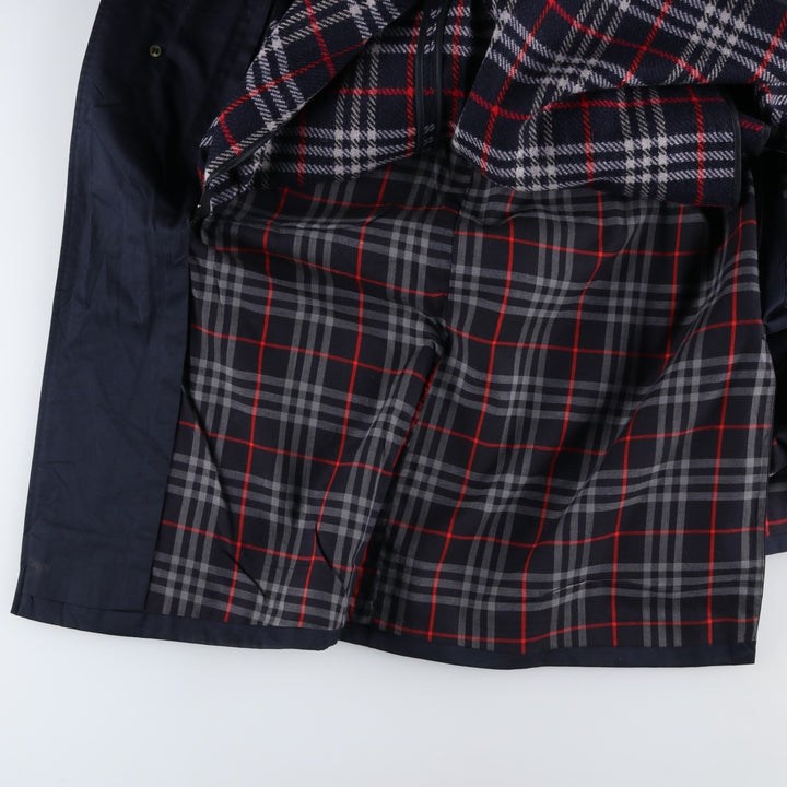 Burberry's BURBERRYS LONDON Balmacaan Coat, Made in England, Men's XL cotton navy blue type Vintage Second Hand