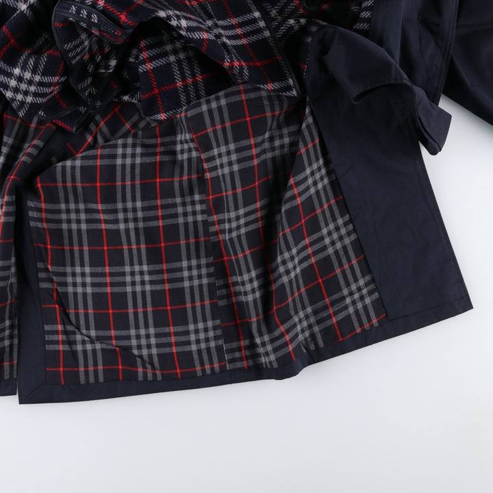 Burberry's BURBERRYS LONDON Balmacaan Coat, Made in England, Men's XL cotton navy blue type Vintage Second Hand