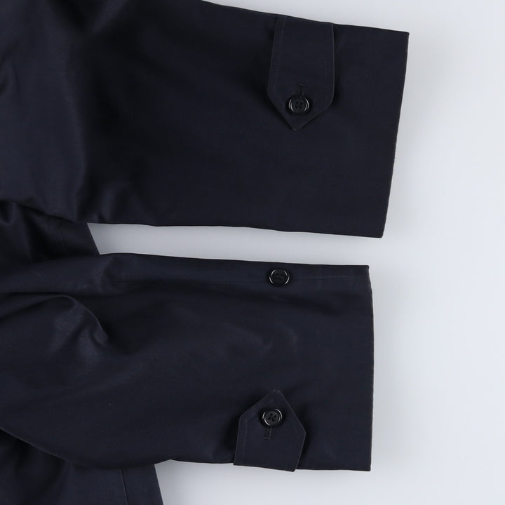 Burberry's Balmacaan Coat, Made in England, Men's Size L cotton navy blue type Vintage Second Hand