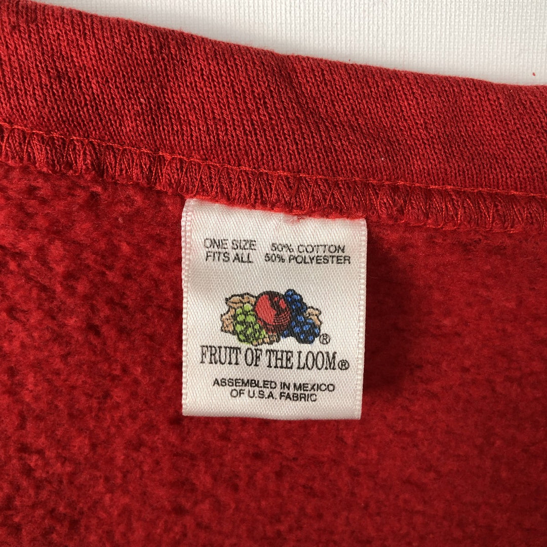 90'S Fruit of the Loom College Cardigan, Men's Size XL (approx.), Vintage cotton red type Vintage Second Hand