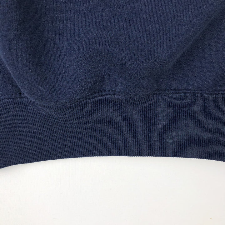 80'S EM College Sweatshirt, Made in USA, Men's Size L (approx.), Vintage cotton navy blue type Vintage Second Hand