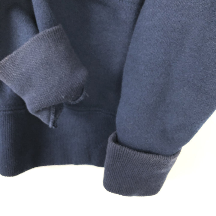 90s-00'S Jerzees College Cardigan, Men's XL equivalent, Vintage polyester navy blue type Vintage Second Hand