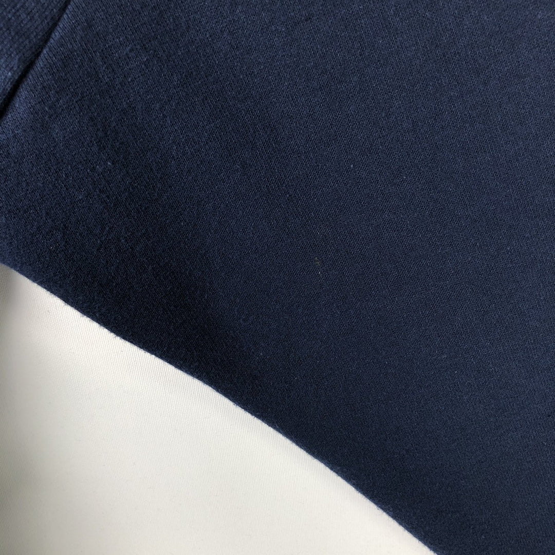 90s-00'S Jerzees College Cardigan, Men's XL equivalent, Vintage polyester navy blue type Vintage Second Hand