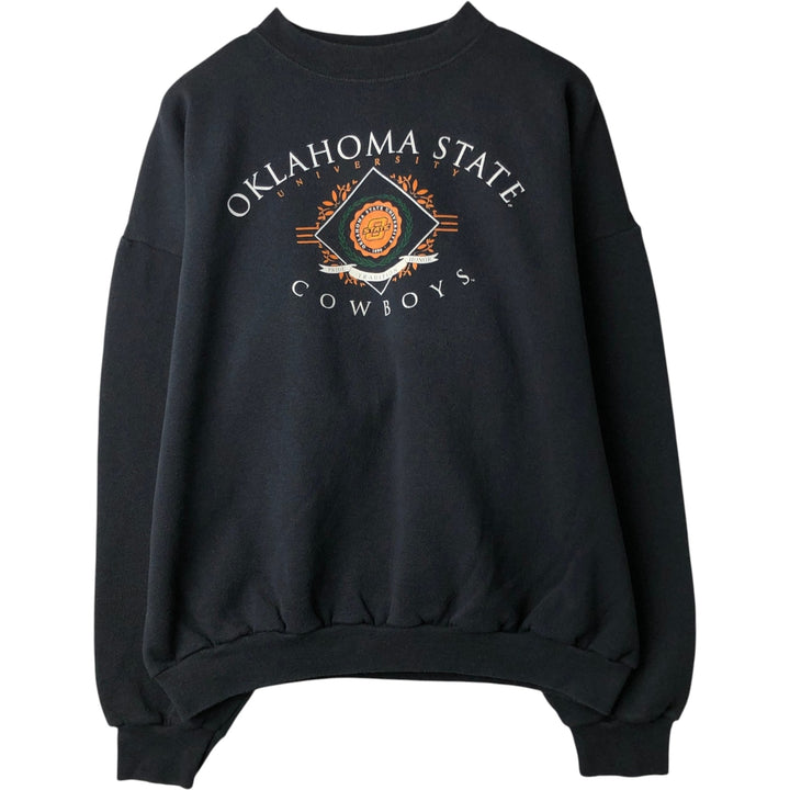90'S TSI Triple Print College Sweatshirt, Men's Size XL (Equivalent), Vintage cotton black type Vintage Second Hand