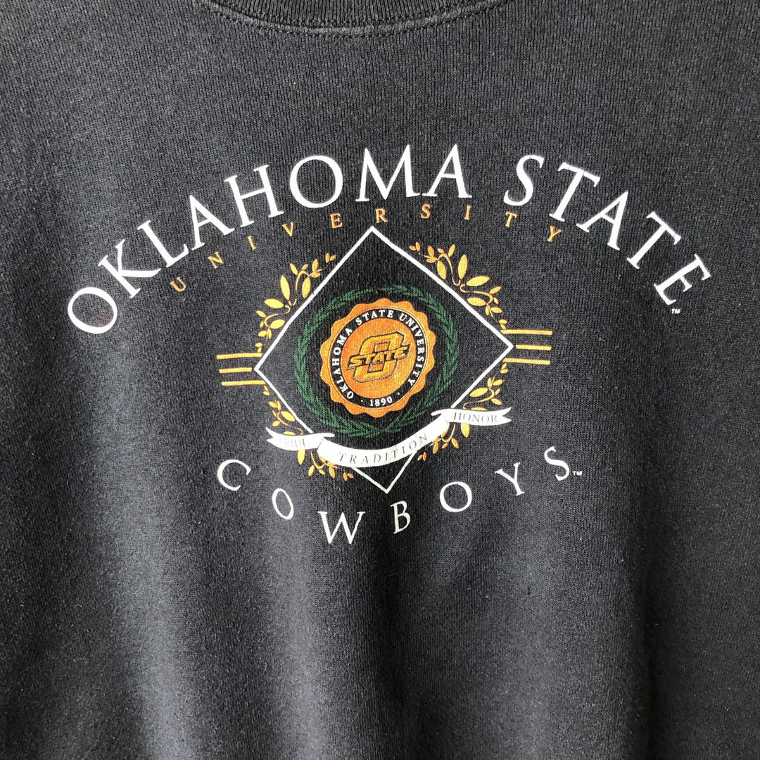 90'S TSI Triple Print College Sweatshirt, Men's Size XL (Equivalent), Vintage cotton black type Vintage Second Hand