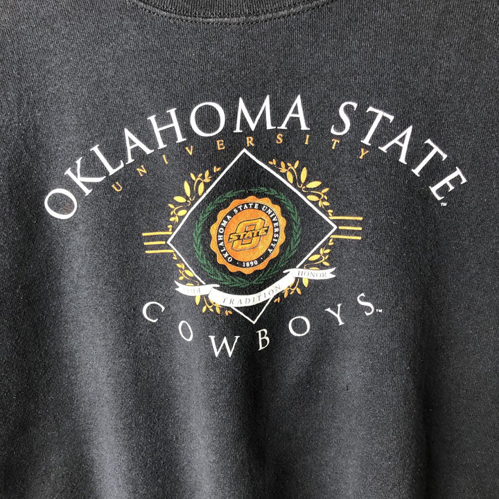 90'S TSI Triple Print College Sweatshirt, Men's Size XL (Equivalent), Vintage cotton black type Vintage Second Hand