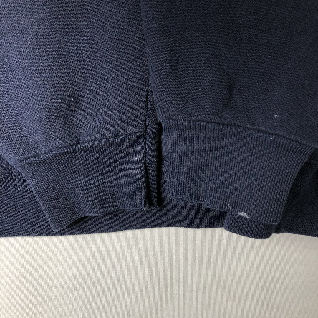Printed college sweatshirt, men's size L unclear navy blue type Vintage Second Hand