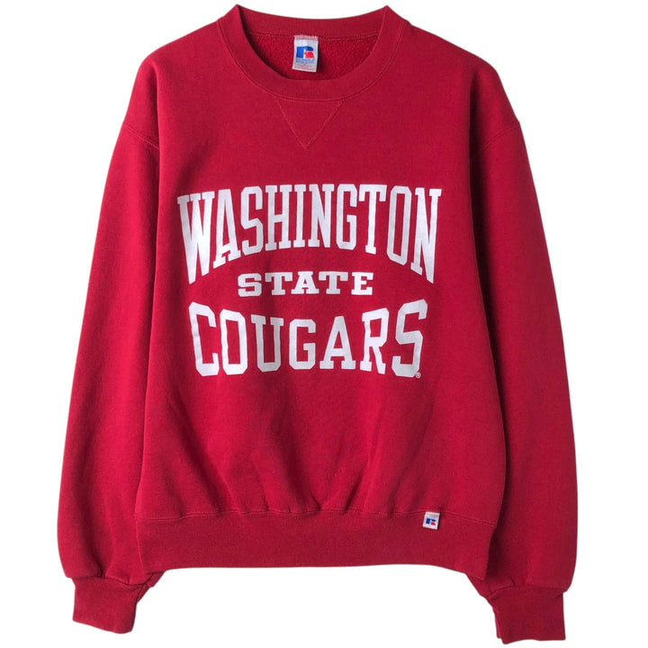 90'S Russell Athletic College Sweatshirt, Men's Size M (approx.), Vintage cotton red type Vintage Second Hand